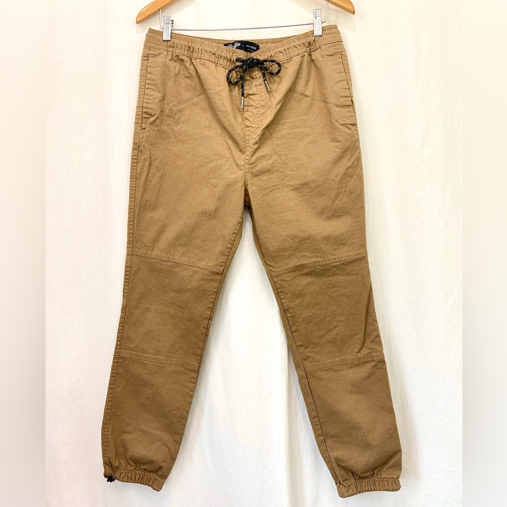 Brooklyn Cloth Tobacco Brown Ripstop Hiking Utility Drawstring Joggers Large